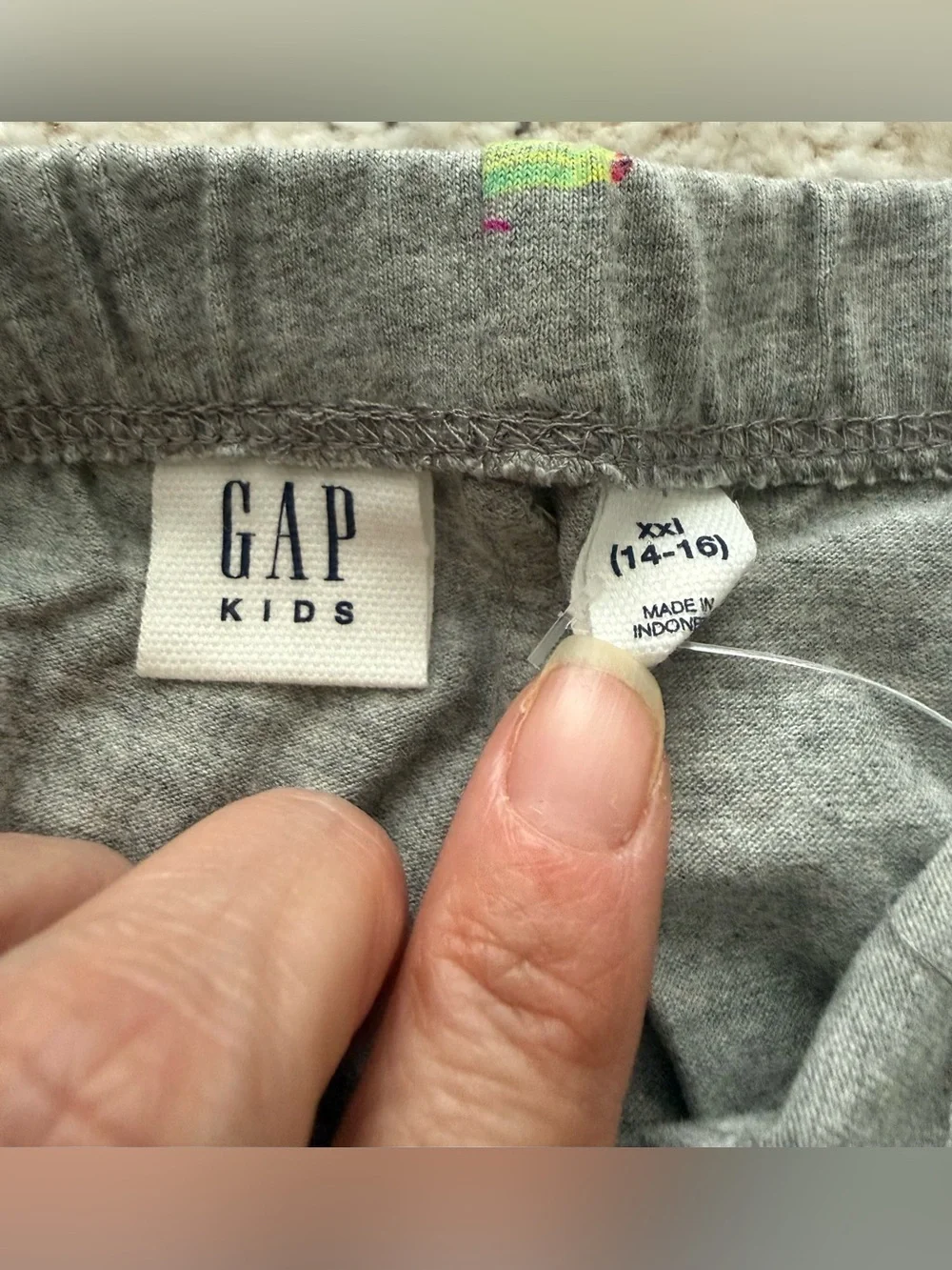 NWT Gap Kids Butterfly Print Leggings Gray XXL 14-16 Girls Cotton Stretch Pants